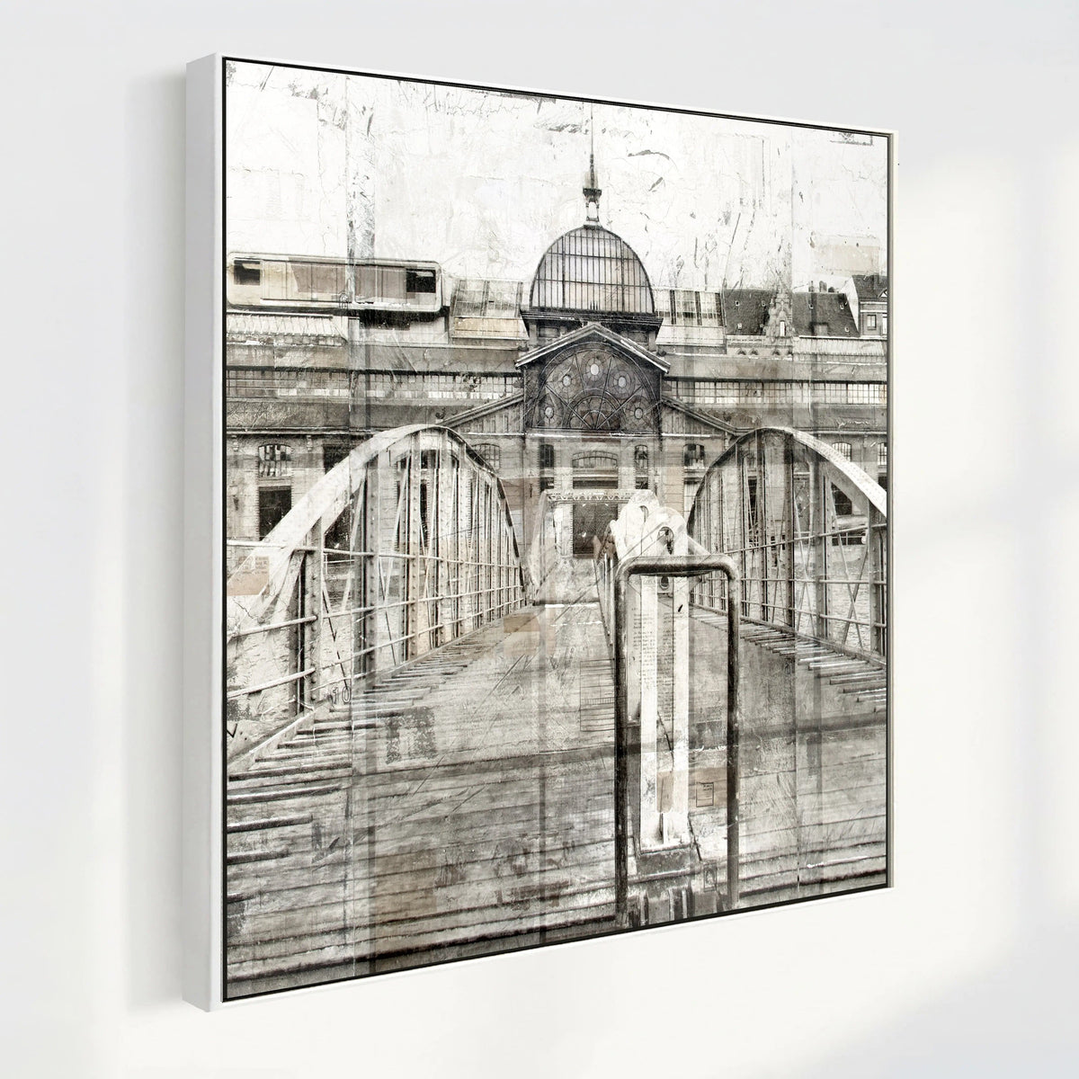 Wandbild GM04Q Hamburger Fischauktionshalle – Fotografie auf Leinwand