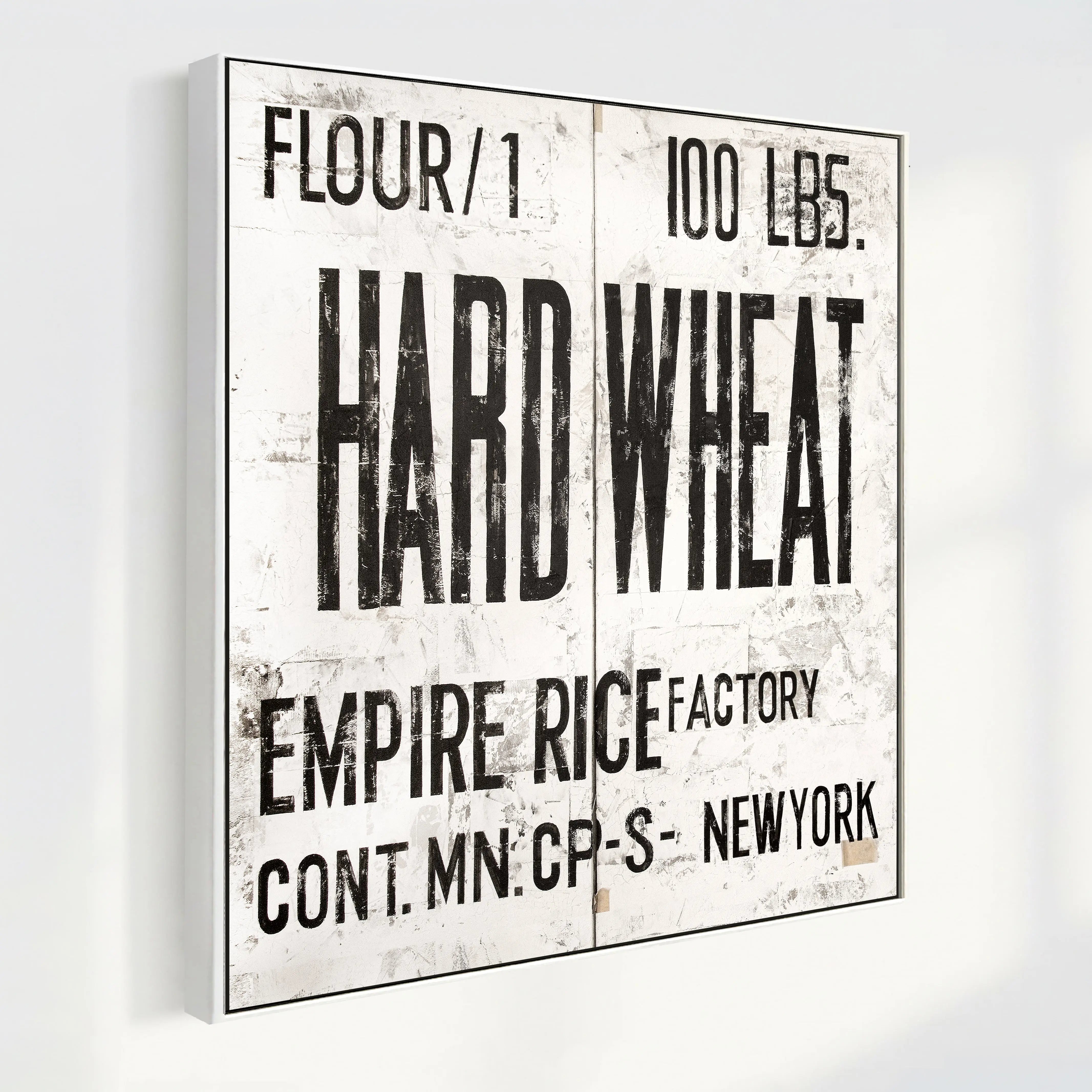 Wandbild GM13Q New York ’Wheat’ von Cosman-Photocollection, Druck auf Leinwand mit Schattenfuge, schwarz, 84x84 cm
