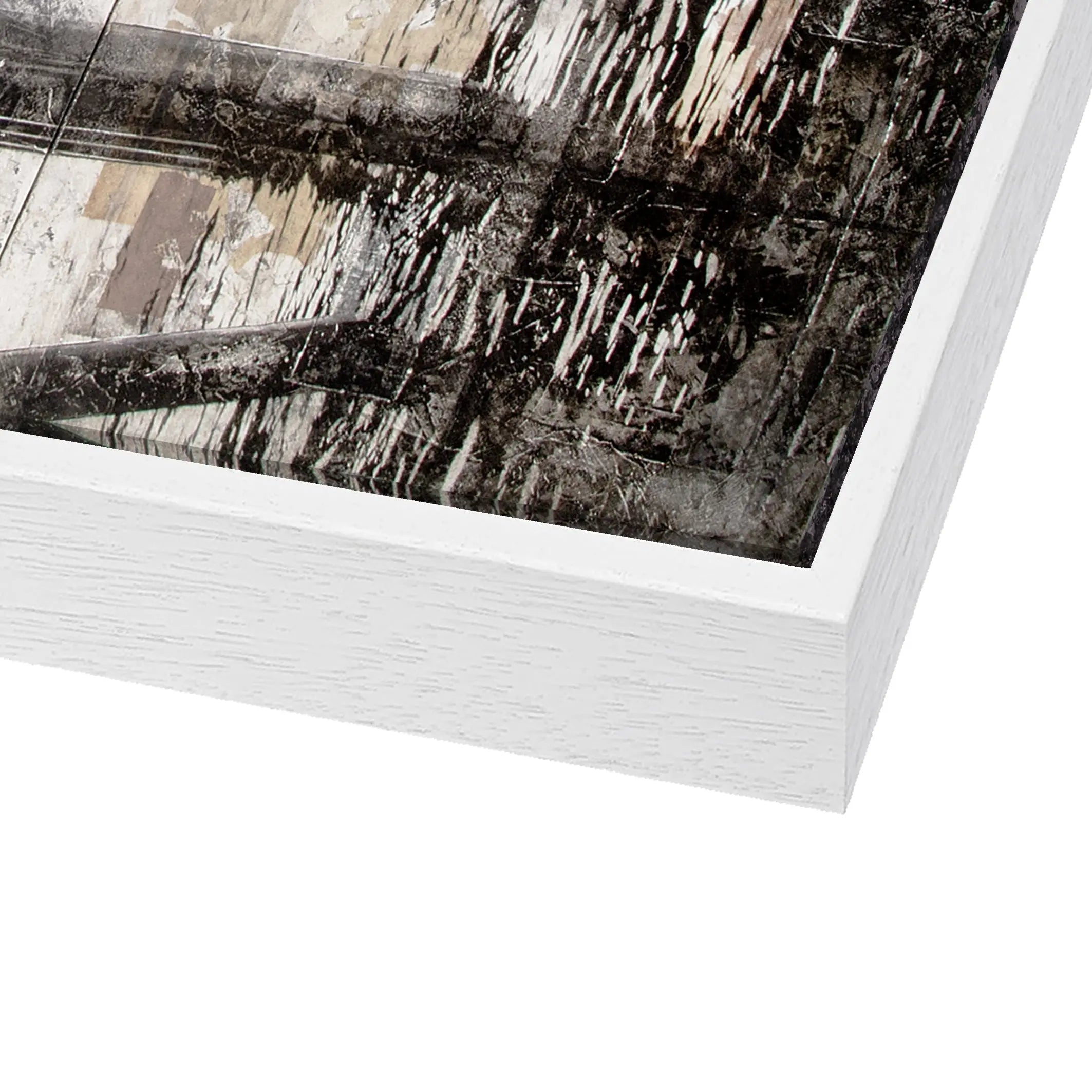 Wandbild GM71 Kalifornien Malibu Pier auf Leinwand mit Schattenfuge von Cosman-Photocollection, 95x125 cm, mit Strand- und Pier-Details.