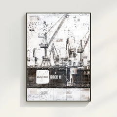 Mural GM77 Hamburg “Dock 11” – Canvas with shadow gap