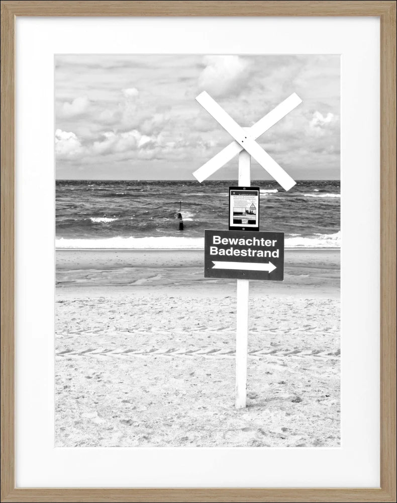 Poster ’Bewachter Badestrand’ Sylt SY49 - Wandbilder