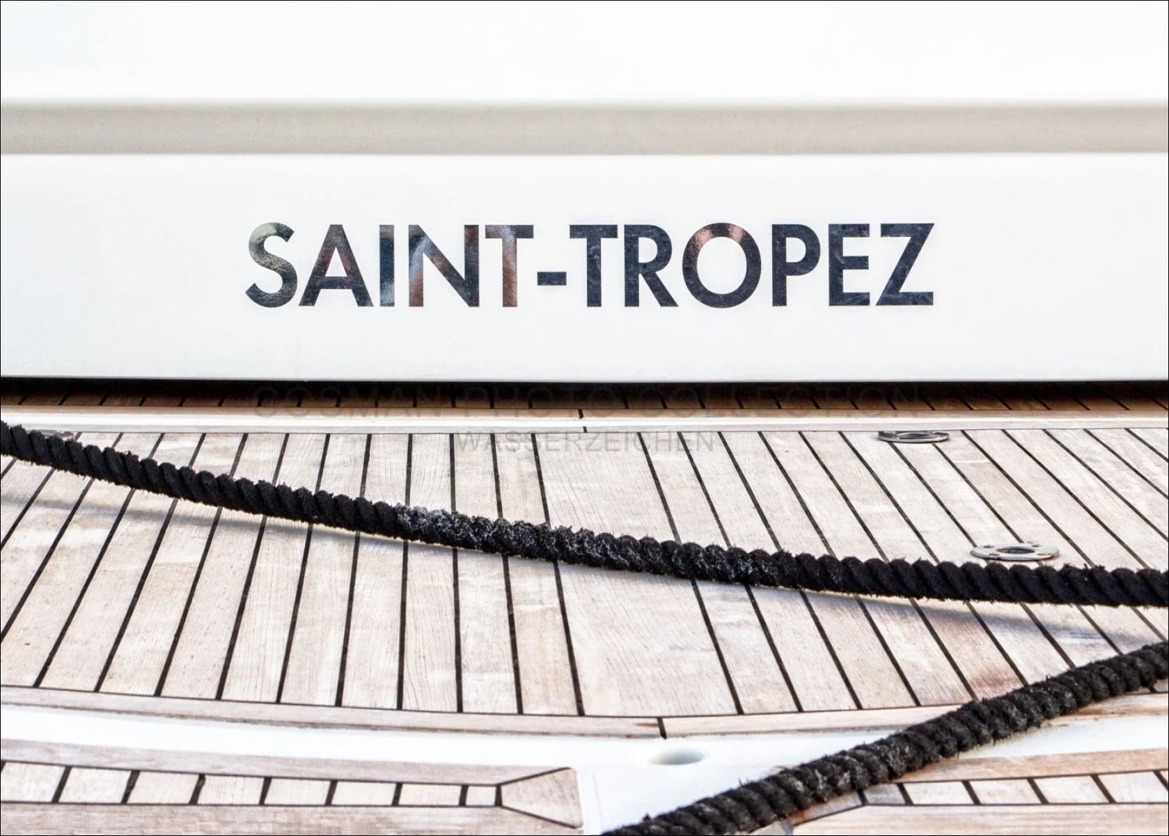 Poster / Druck ’Boot’ Saint Tropez ST09 - Wandbilder