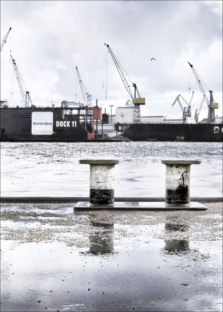 Poster / Druck Hamburg Hafen ’Dock 11’ HH05K - Wandbilder