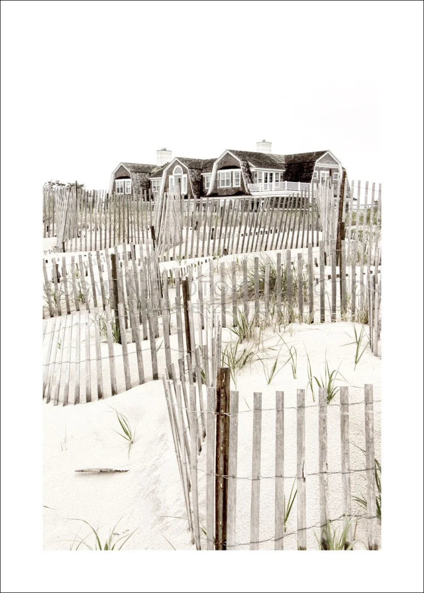 Poster / Druck Hamptons Long Island ’Beach House’ HM15