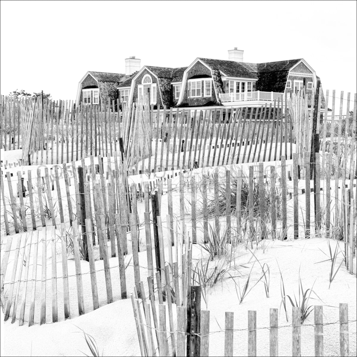 Poster / Druck Hamptons Long Island ’Beach House’ HM15Q