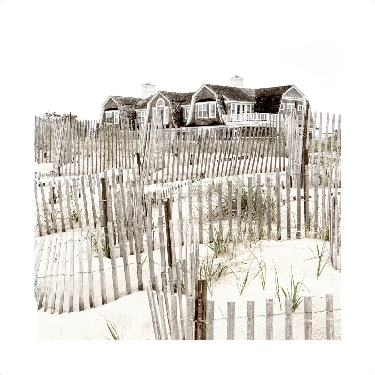 Poster / Druck Hamptons Long Island ’Beach House’ HM15Q