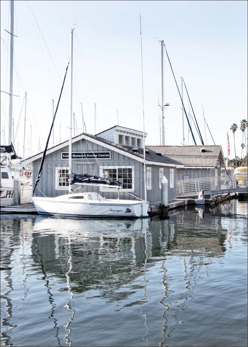 Poster / Druck Kalifornien Santa Barbara ’Boat House’ K24