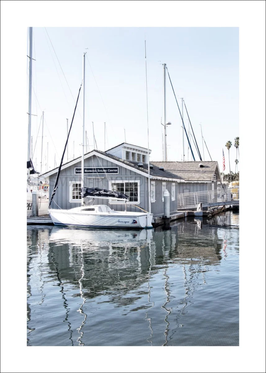 Poster / Druck Kalifornien Santa Barbara ’Boat House’ K24