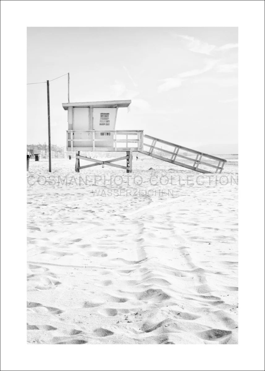 Poster / Druck Kalifornien Santa Monica ’Beach Lifeguard’