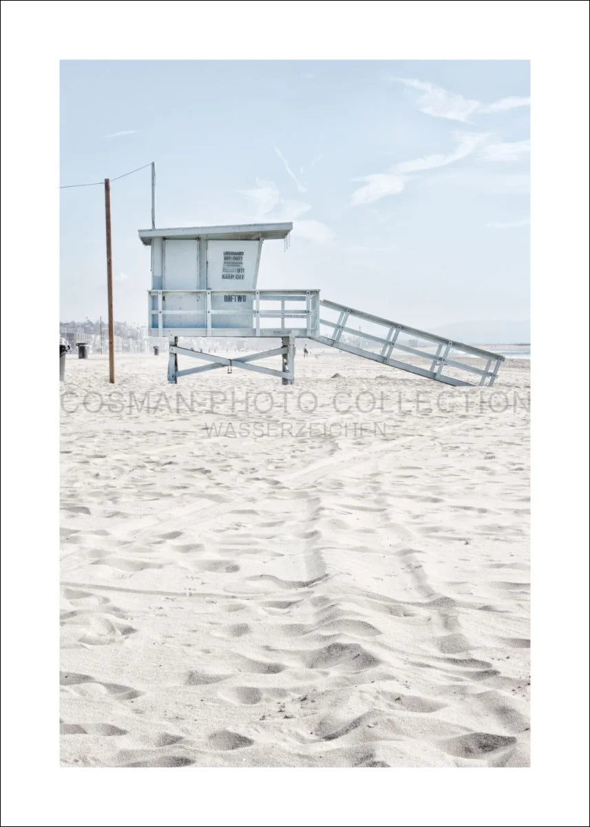 Poster / Druck Kalifornien Santa Monica ’Beach Lifeguard’