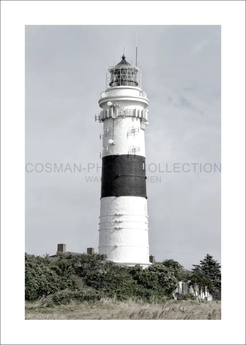 Poster / Druck Sylt Leuchtturm Kampen ’Langer Christian’