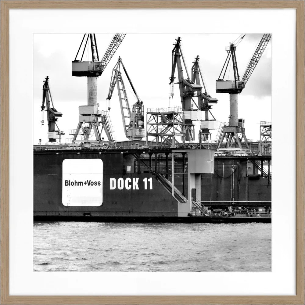 Poster Hamburg Hafen ’Dock 11’ HH09 - Wandbilder