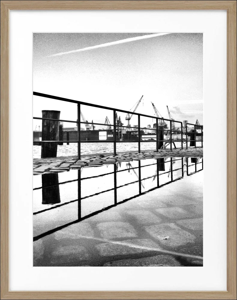 Poster Hamburg Hafen ’Zaun’ HH03 - Wandbilder