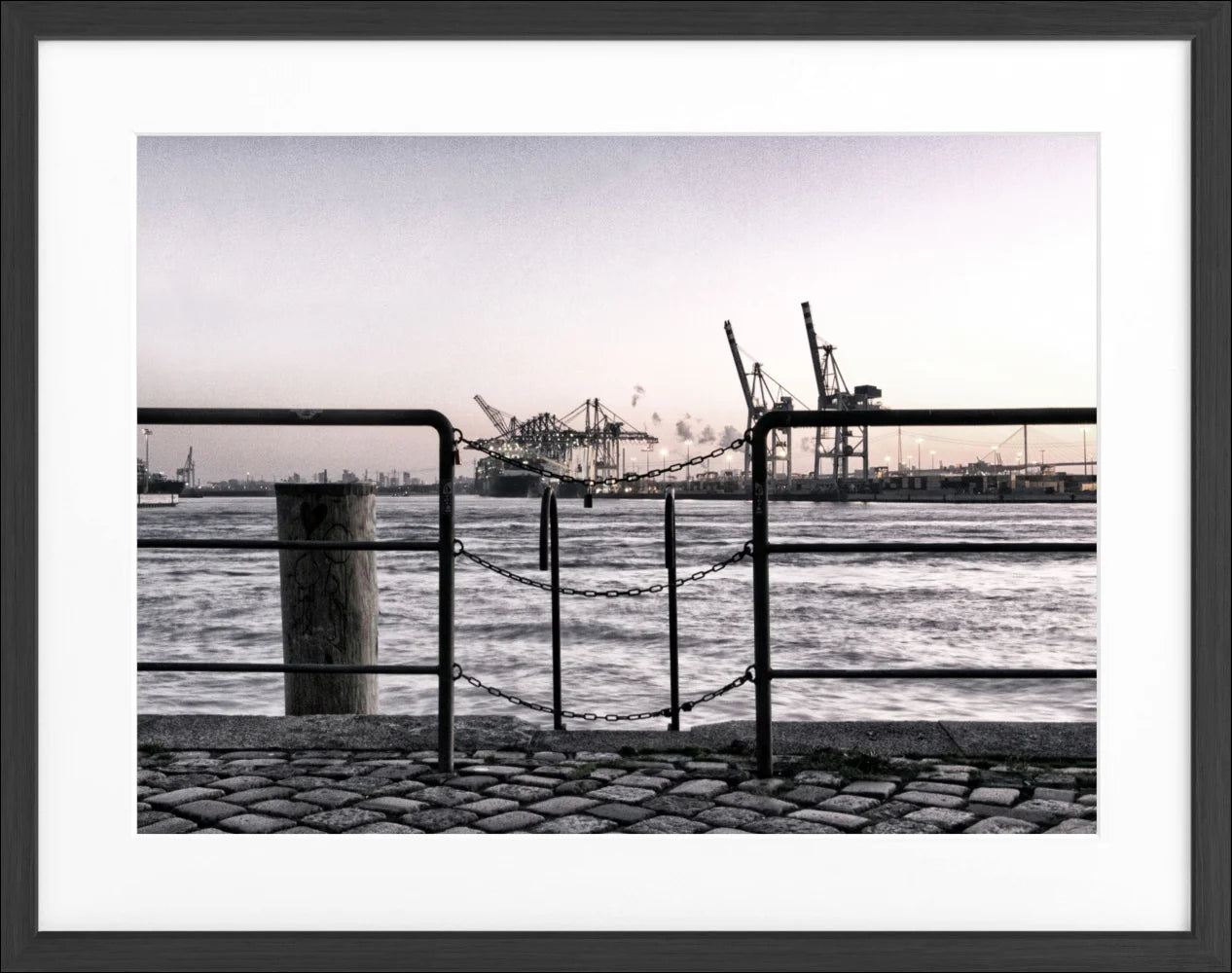 Poster Hamburg Hafen ’Zaun’ HH28 - Wandbilder