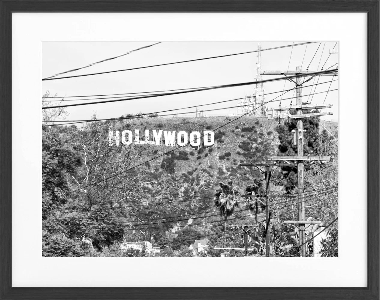 Poster Kalifornien Hollywood ’Sign’ HW12 - Wandbilder