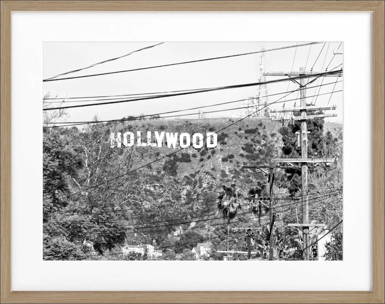 Poster Kalifornien Hollywood ’Sign’ HW12 - Wandbilder