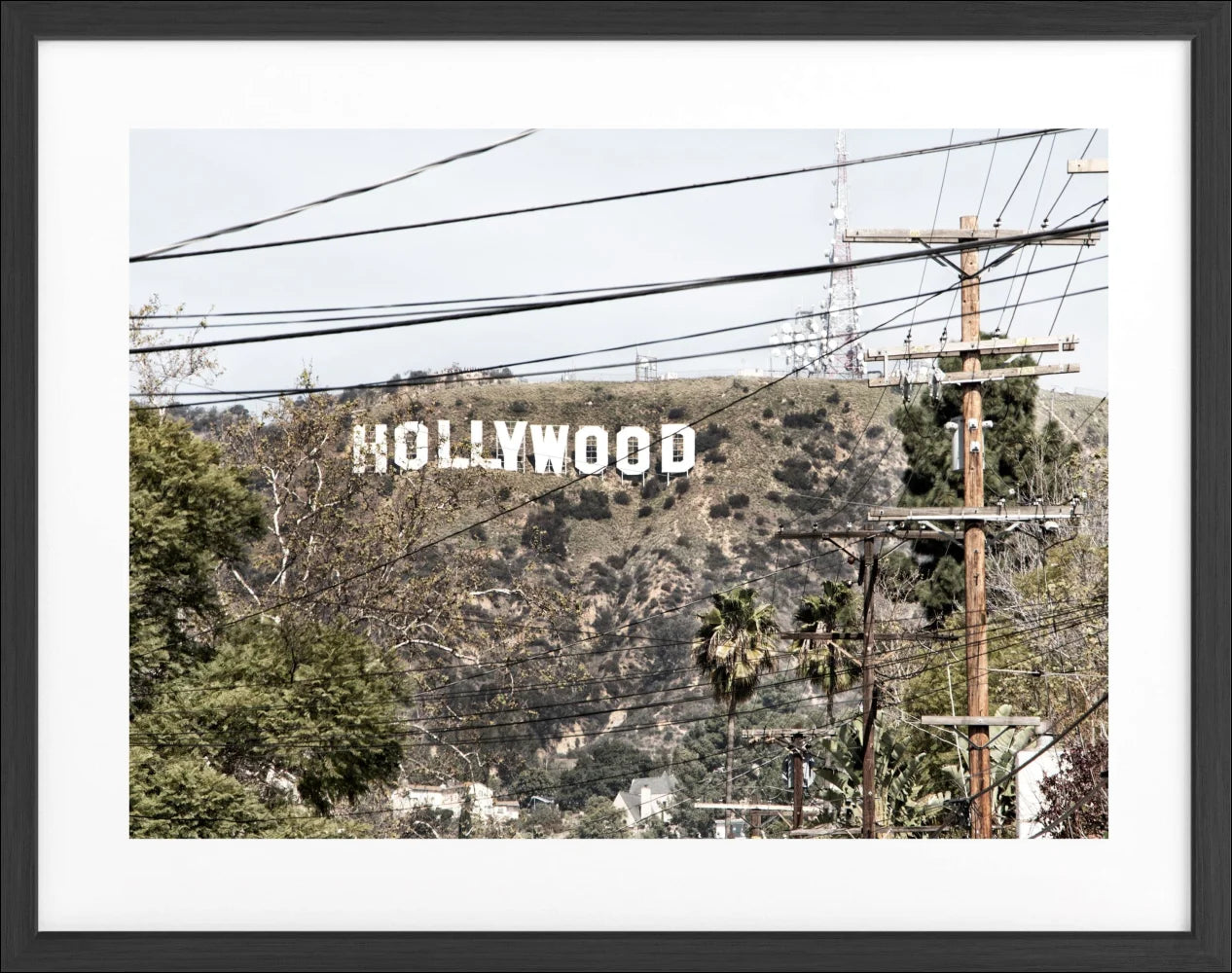 Poster Kalifornien Hollywood ’Sign’ HW12 - Wandbilder