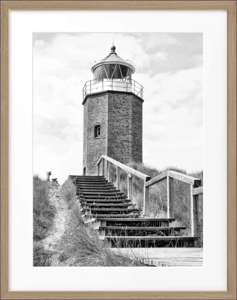 Poster Leuchtturm Sylt ’Rotes Kliff’ Kampen SY50