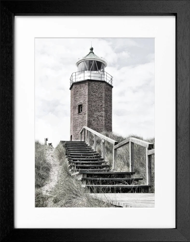 Poster Leuchtturm Sylt ’Rotes Kliff’ Kampen SY50