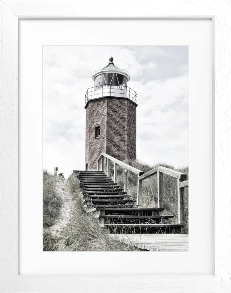 Poster Leuchtturm Sylt ’Rotes Kliff’ Kampen SY50