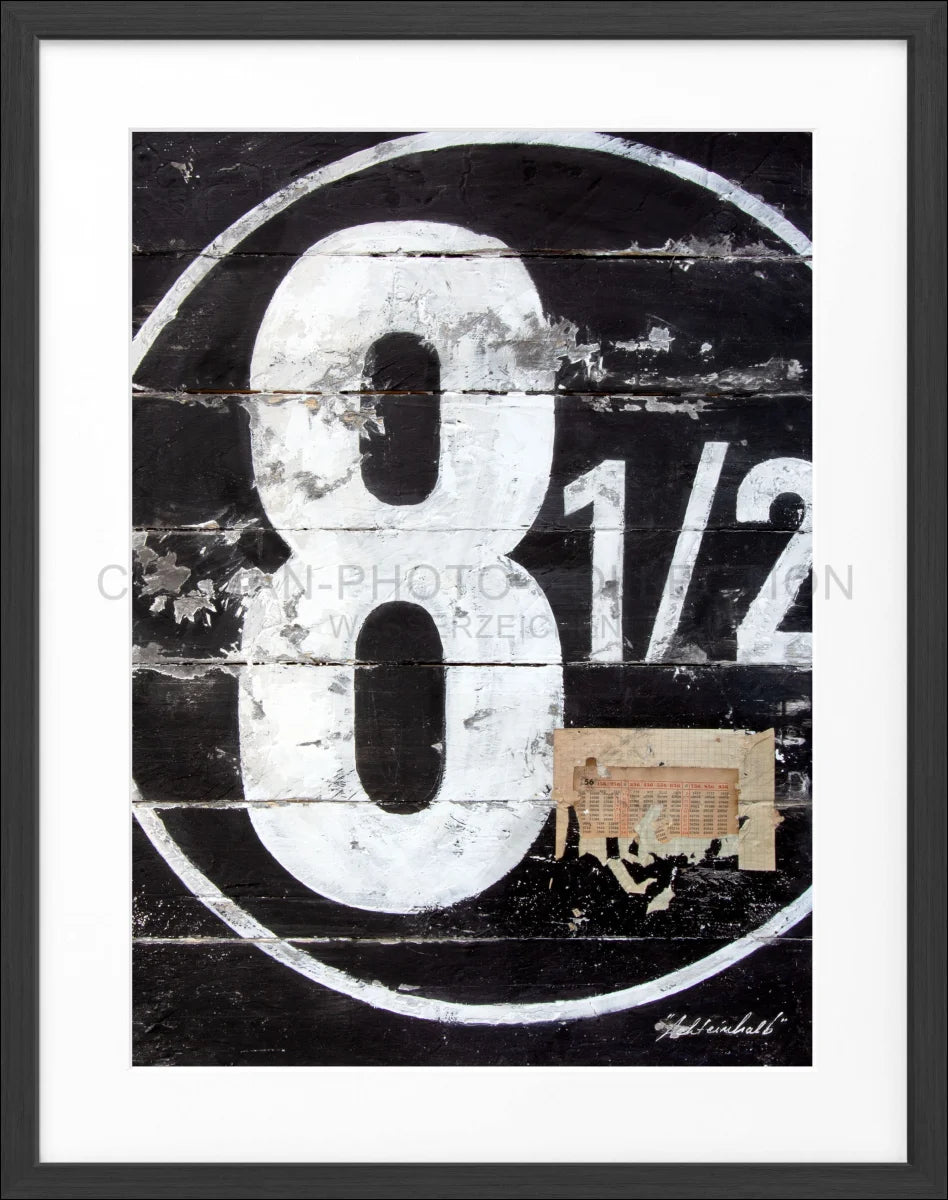 Poster mit Rahmen ’achteinhalb’ GM15 - Wandbilder