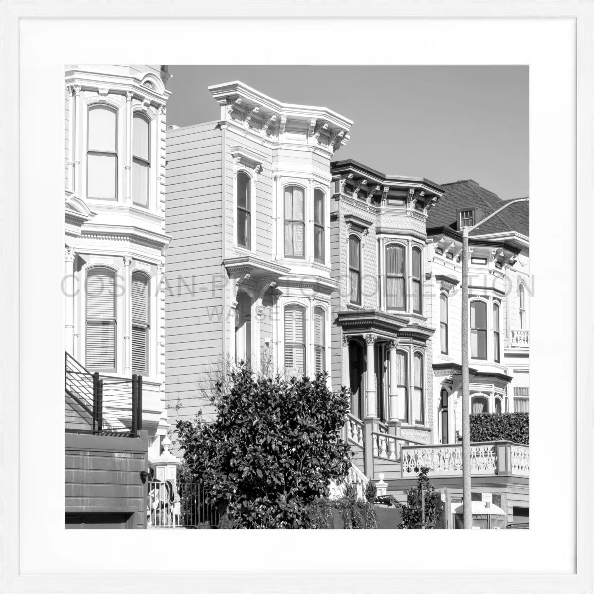 Poster mit Rahmen ’Alamao Square’ San Francisco SF26Q