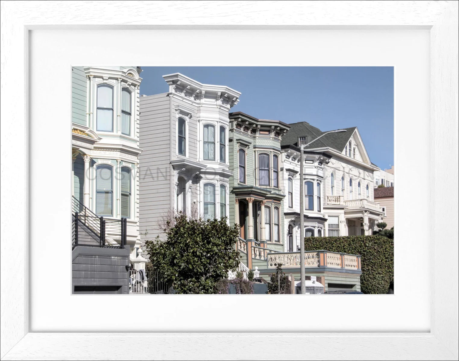 Poster mit Rahmen ’Alamo Square’ San Francisco SF26