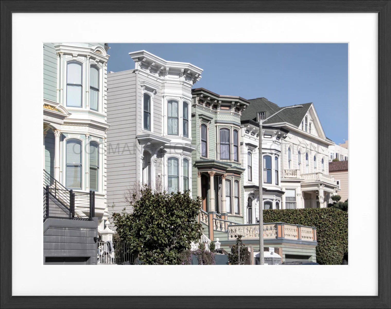 Poster mit Rahmen ’Alamo Square’ San Francisco SF26