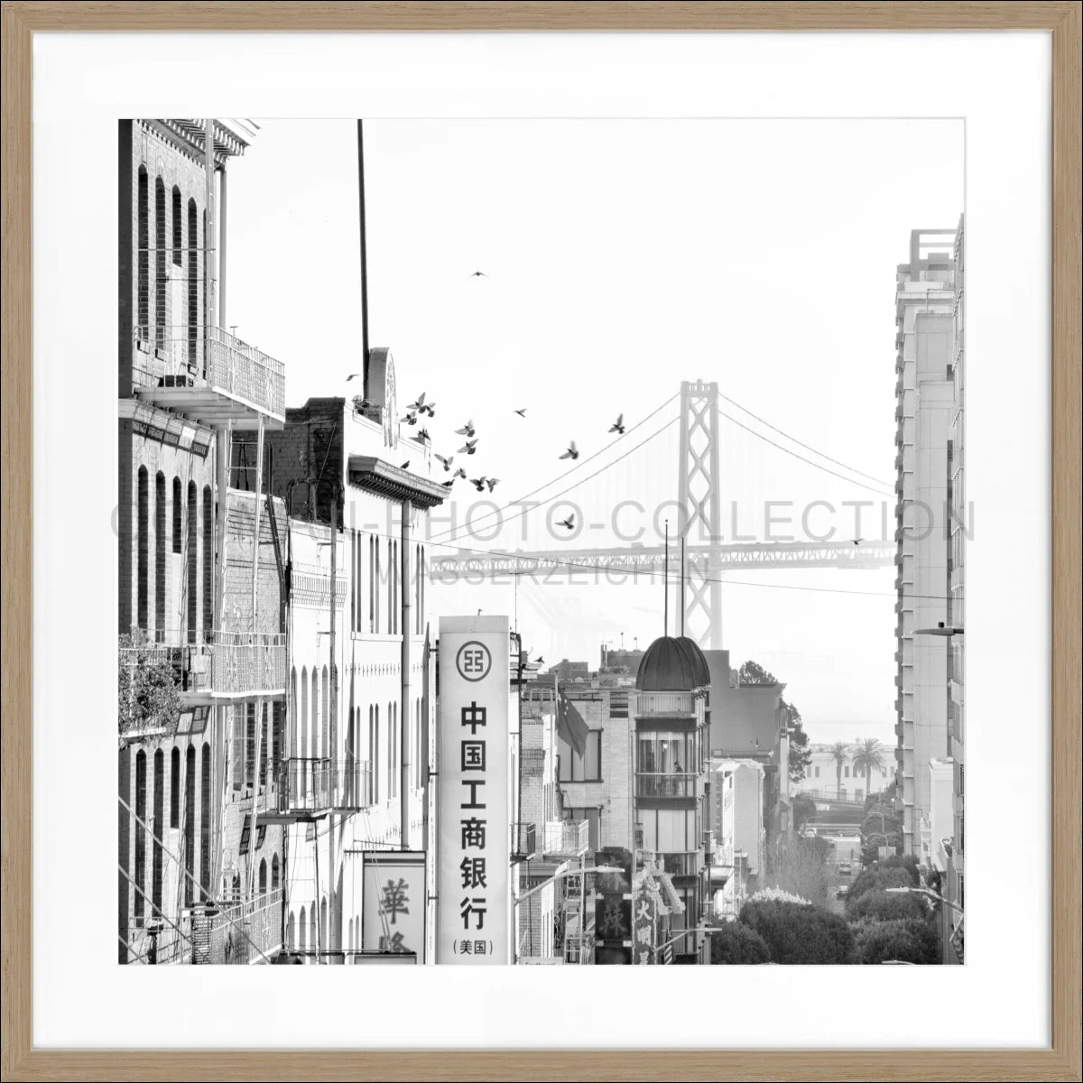Poster mit Rahmen ’Bay Bridge’ San Francisco SF06Q
