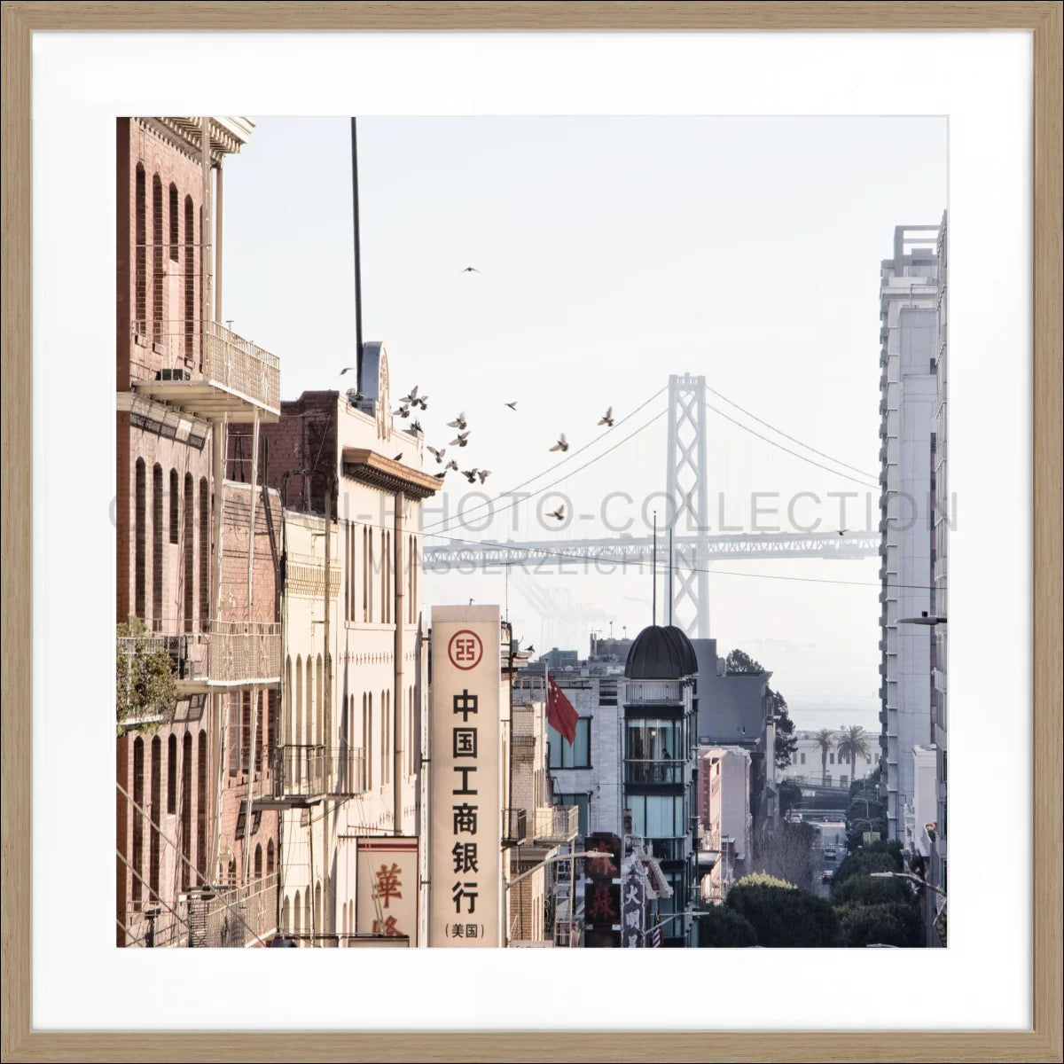 Poster mit Rahmen ’Bay Bridge’ San Francisco SF06Q