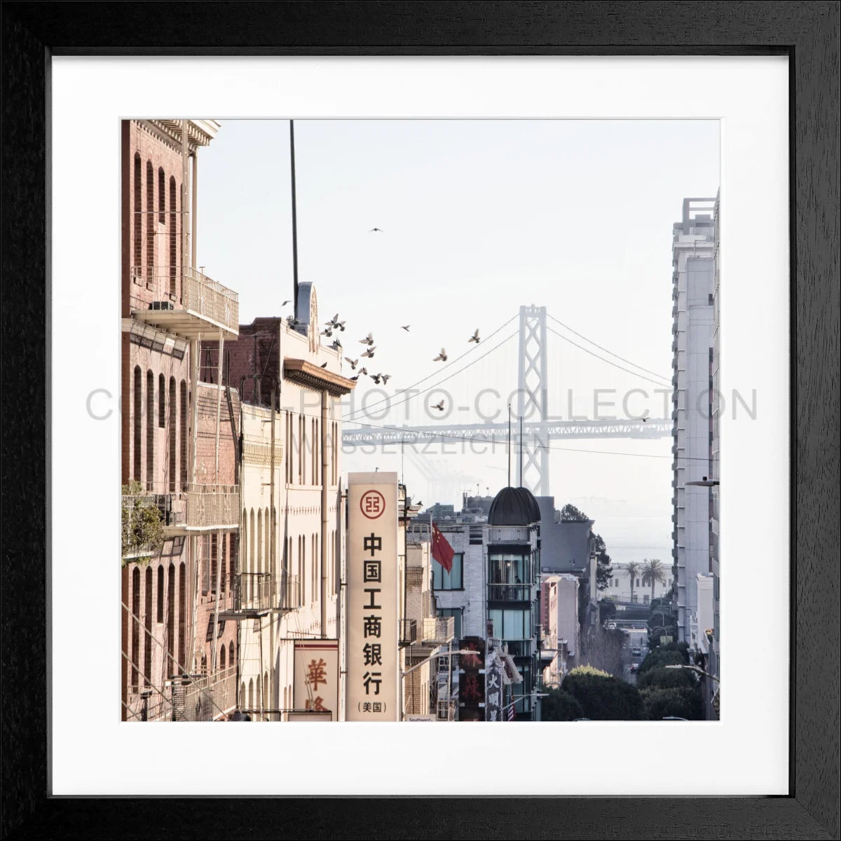 Poster mit Rahmen ’Bay Bridge’ San Francisco SF06Q