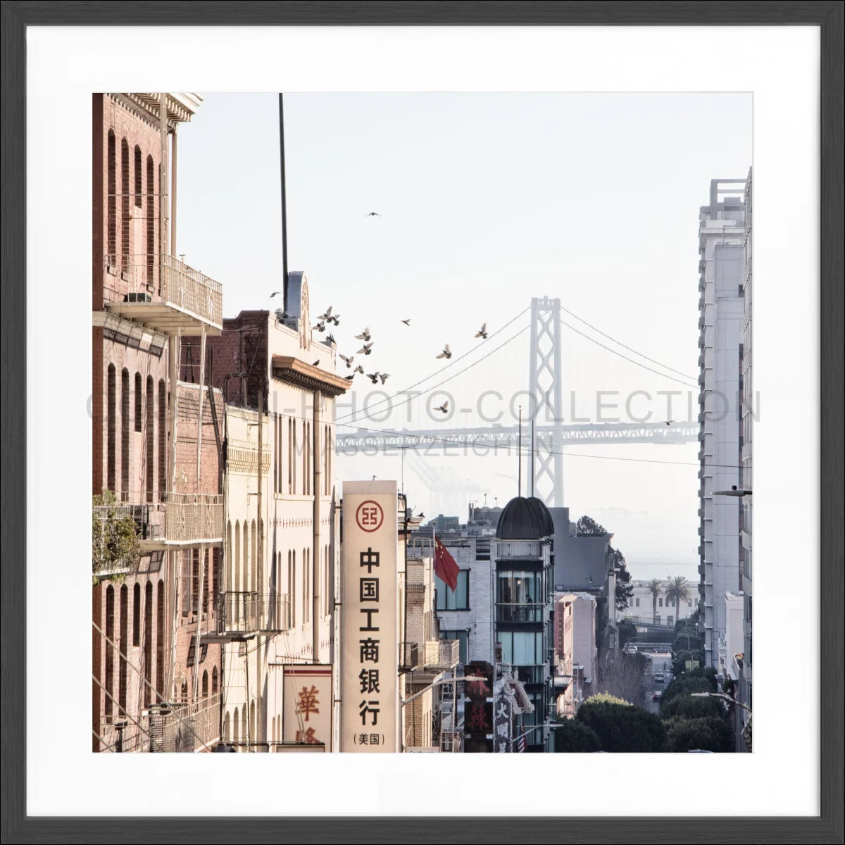 Poster mit Rahmen ’Bay Bridge’ San Francisco SF06Q