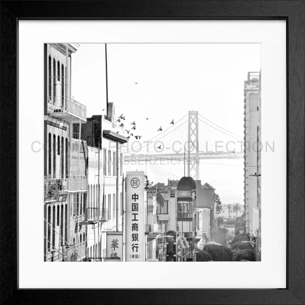 Poster mit Rahmen ’Bay Bridge’ San Francisco SF06Q