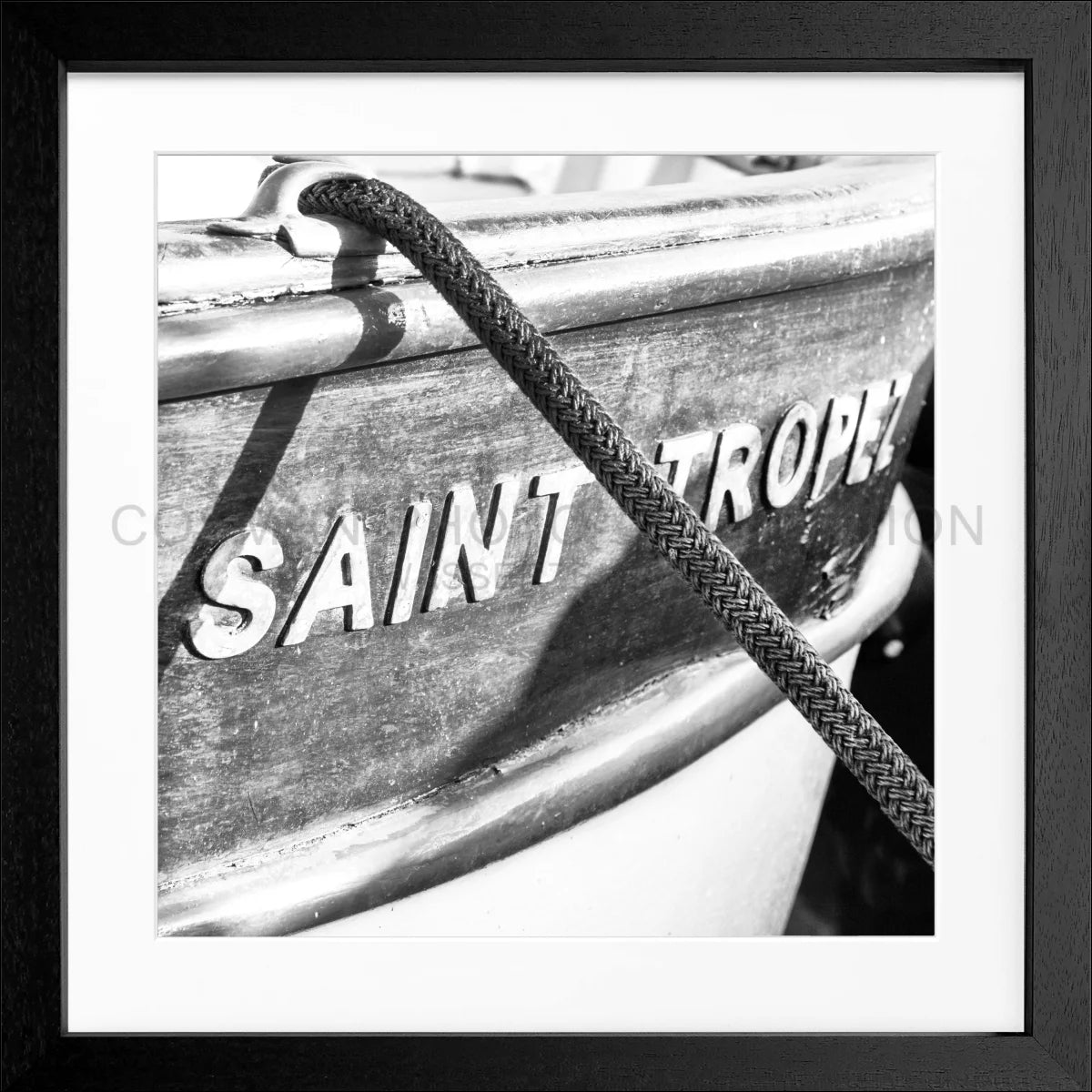 Poster mit Rahmen ’Boot’ Saint Tropez ST06Q - Wandbilder