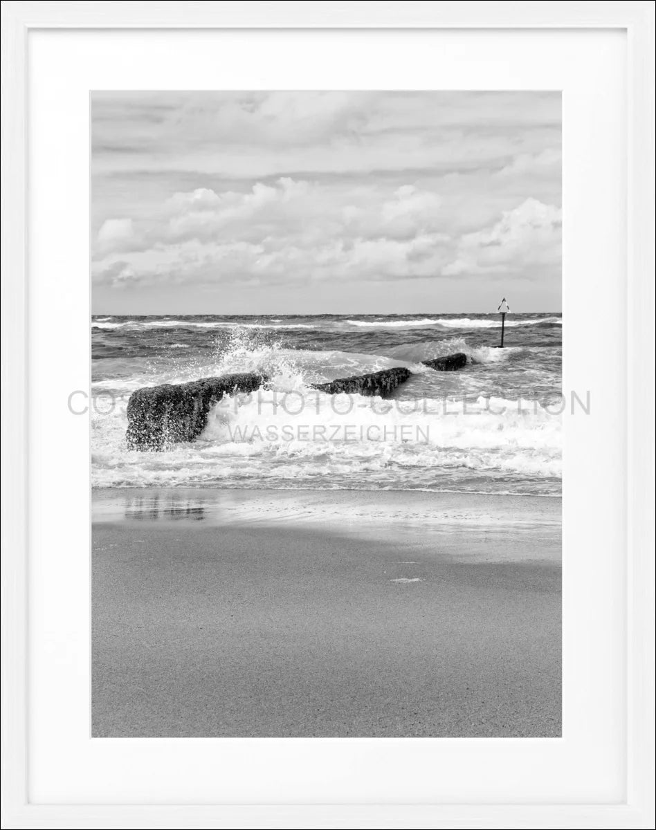 Poster mit Rahmen ’Buhne’ Sylt SY61 - Wandbilder