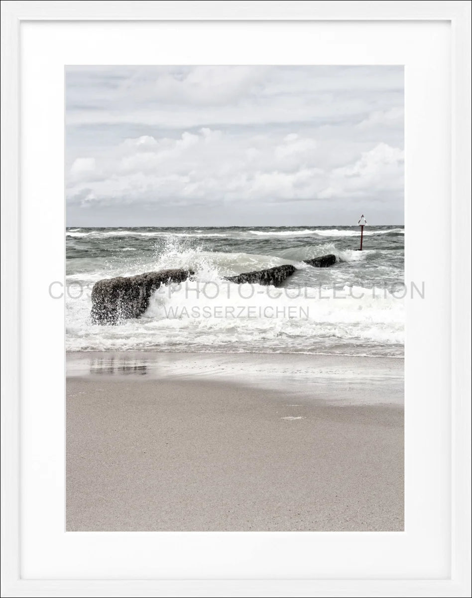 Poster mit Rahmen ’Buhne’ Sylt SY61 - Wandbilder