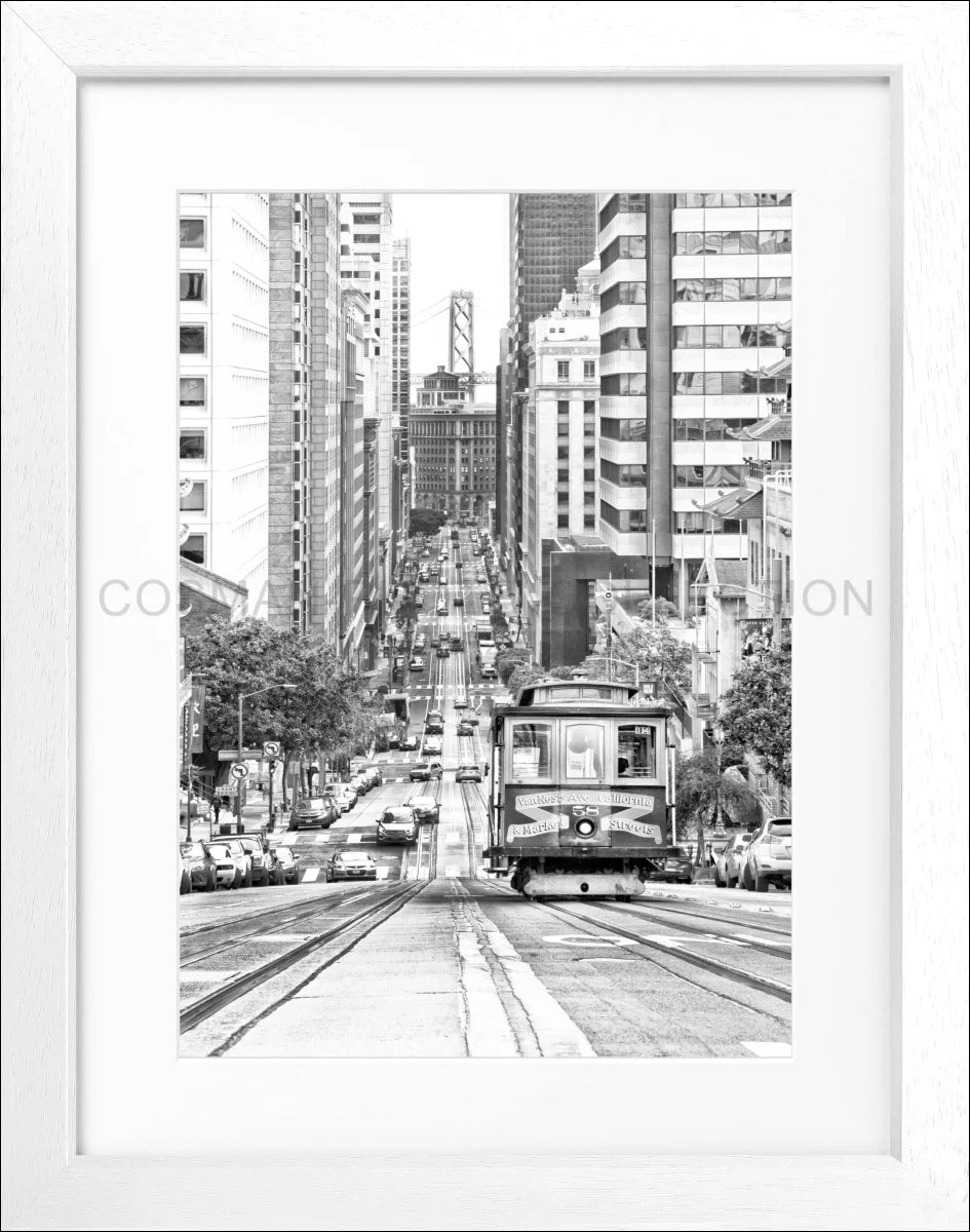 Poster mit Rahmen ’Cable Cars’ San Francisco SF30
