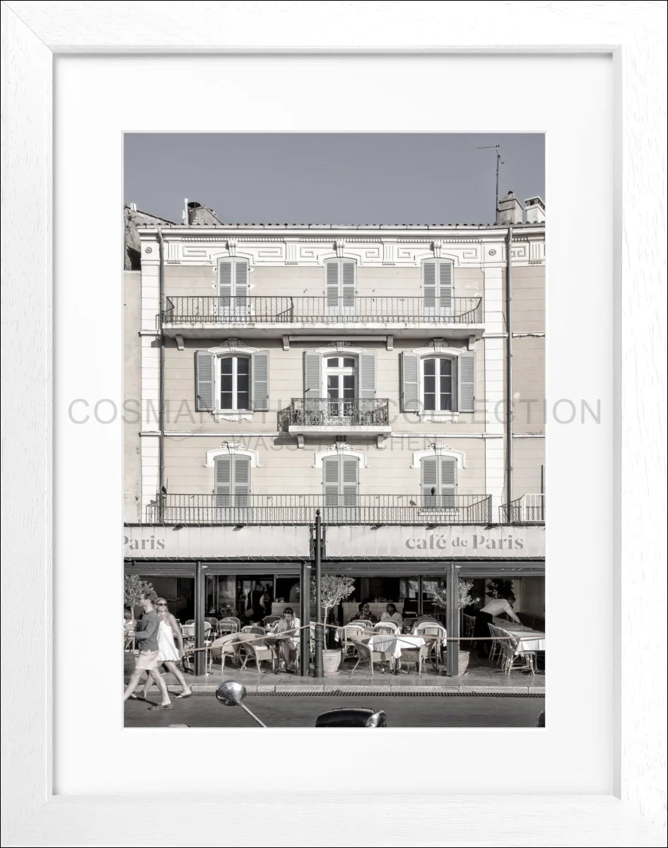 Poster mit Rahmen ’Cafe de Paris’ Saint Tropez ST13
