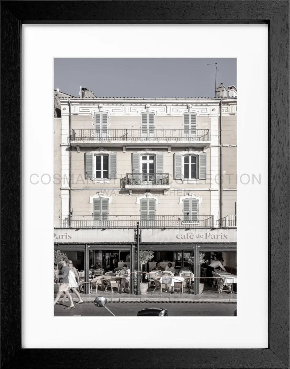 Poster mit Rahmen ’Cafe de Paris’ Saint Tropez ST13