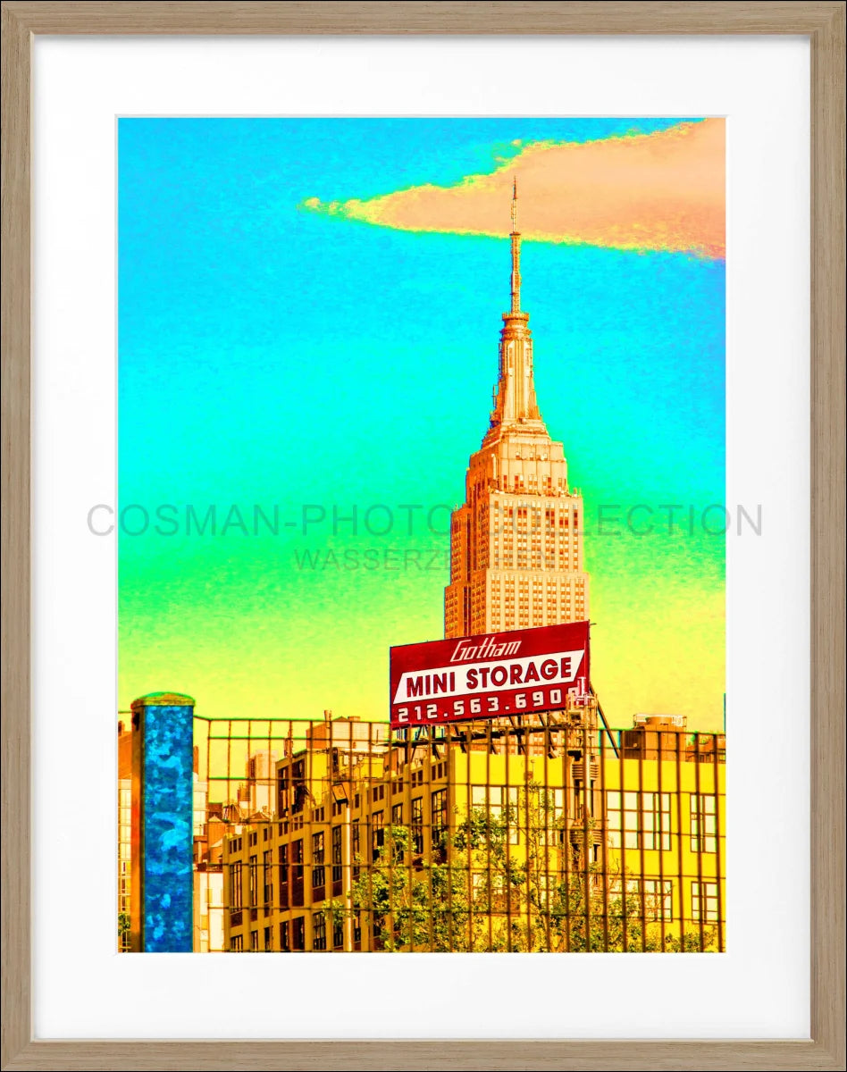 Poster mit Rahmen ’Color Edition’ Empire State Building New