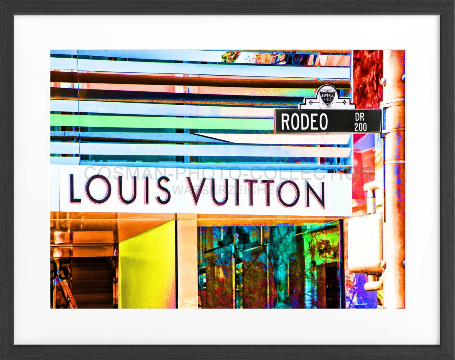 Poster mit Rahmen ’Color Edition’ Kalifornien Beverly Hills