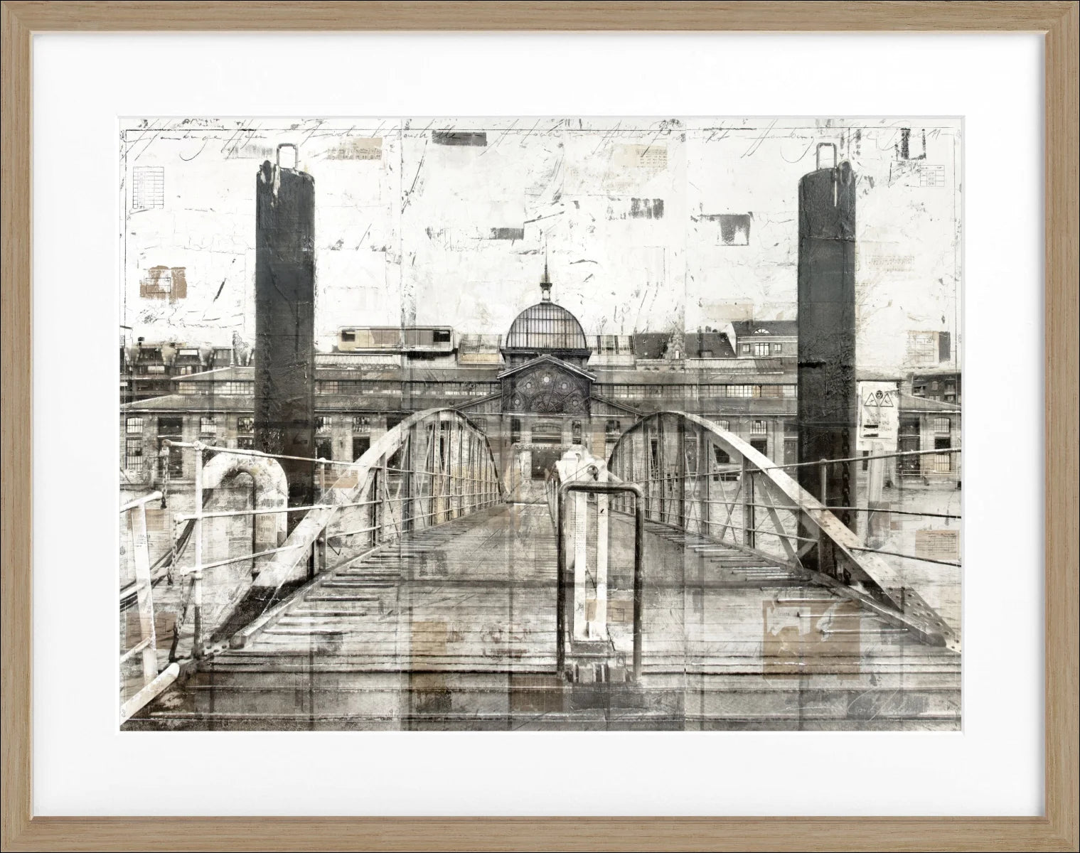 Poster mit Rahmen Fischauktionshalle Hamburg GM04