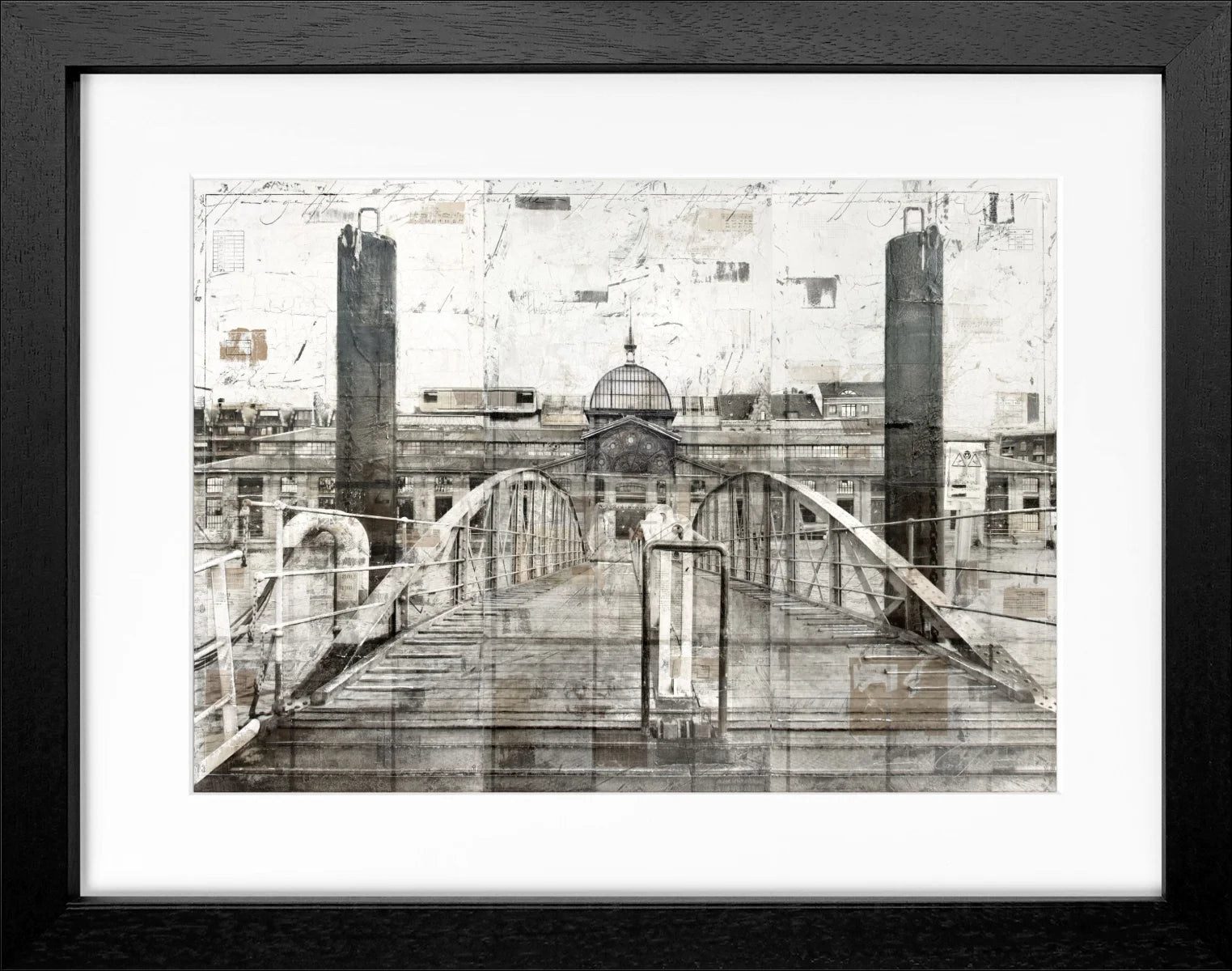 Poster mit Rahmen Fischauktionshalle Hamburg GM04