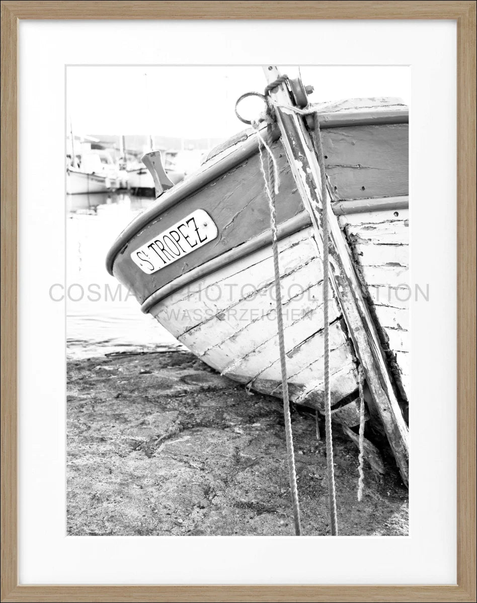 Poster mit Rahmen ’Fischerboot’ Saint Tropez ST27