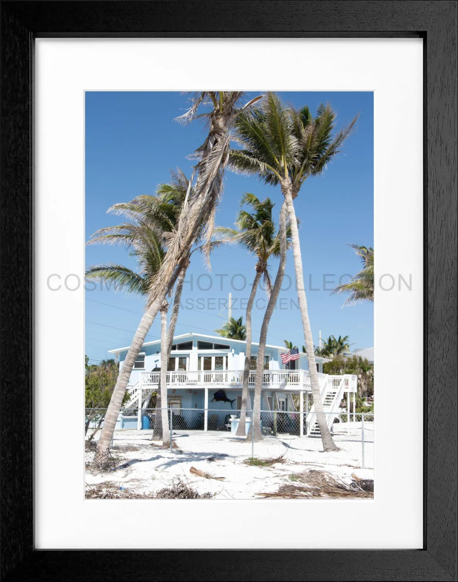 Poster mit Rahmen Florida Key West ’Beach House’ FL26