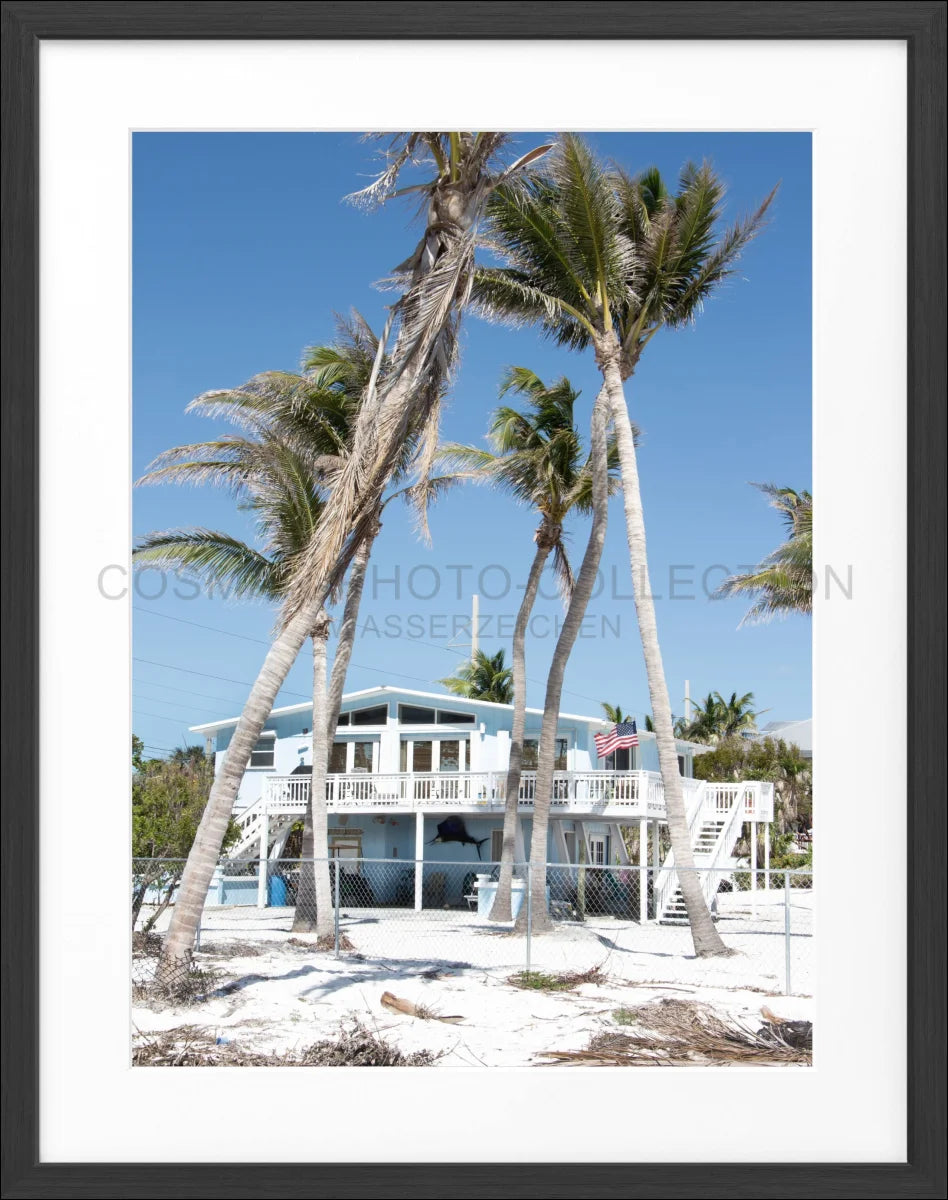 Poster mit Rahmen Florida Key West ’Beach House’ FL26