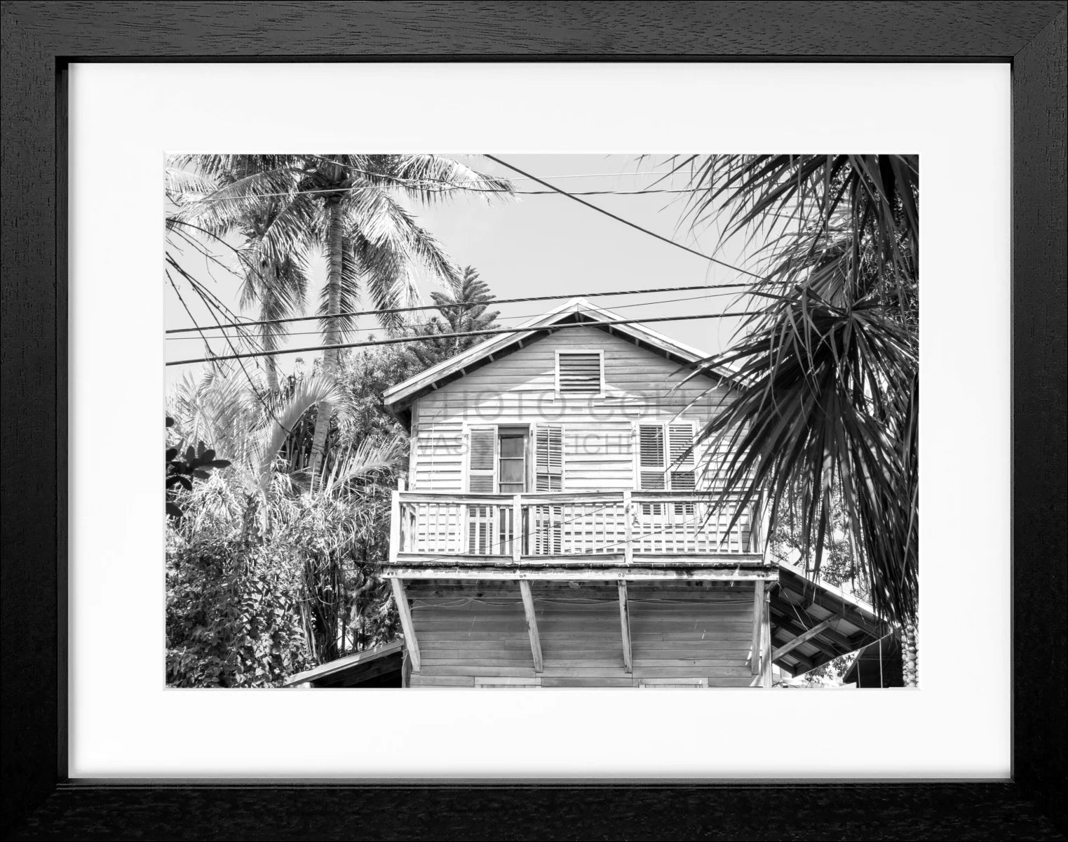 Poster mit Rahmen Florida Key West ’Beach House’ FL46