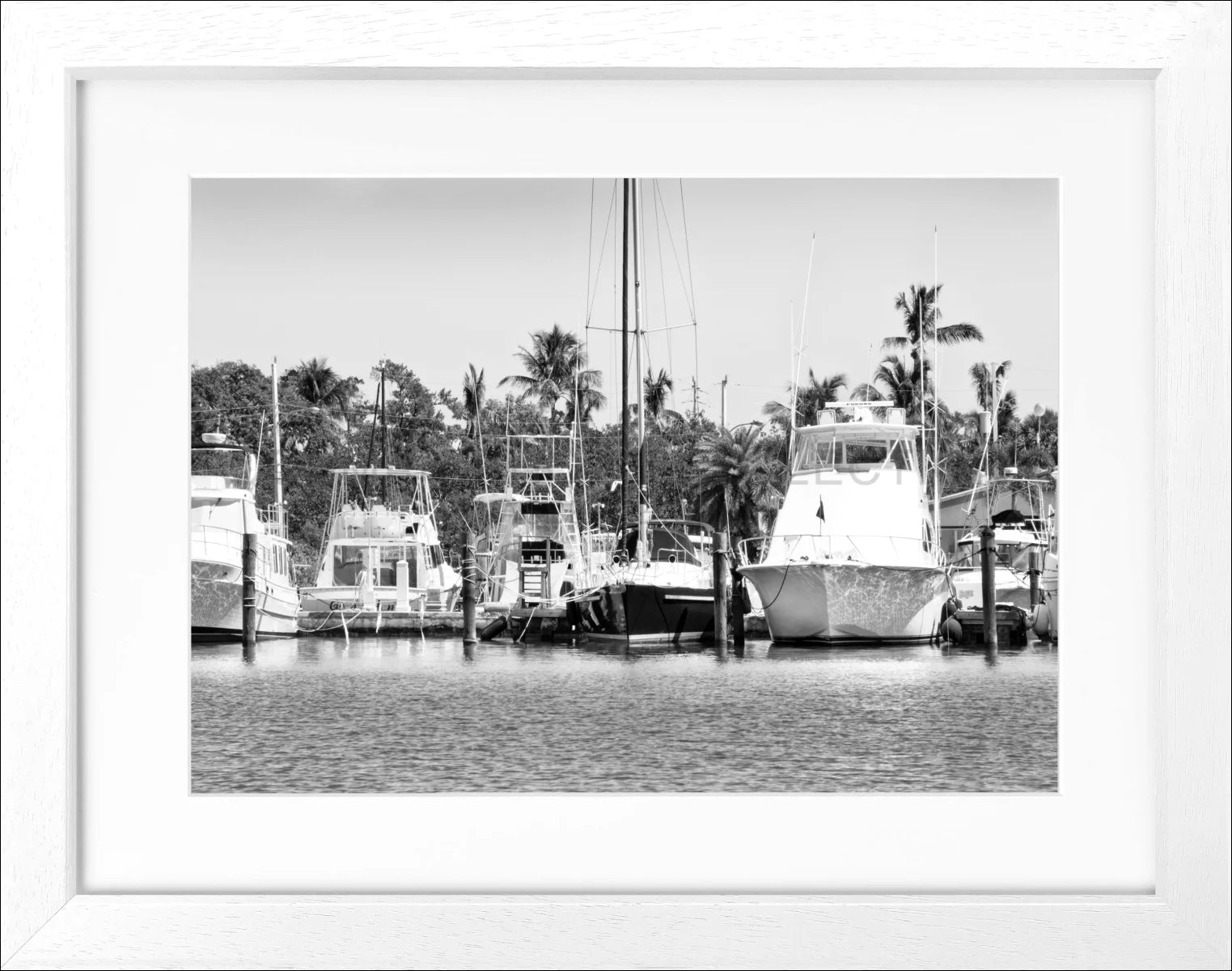 Poster mit Rahmen Florida Key West ’Boat’ FL12 - Wandbilder