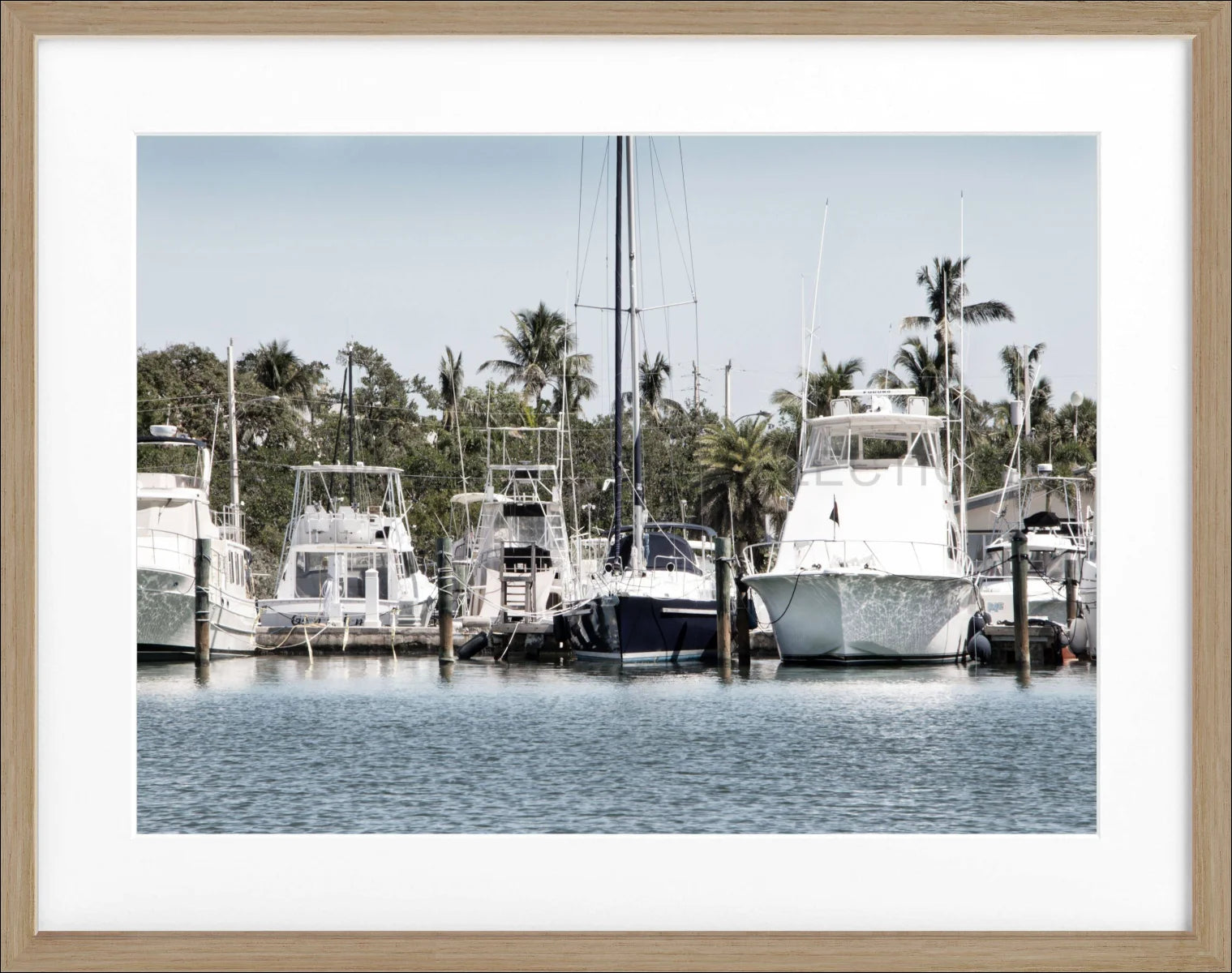 Poster mit Rahmen Florida Key West ’Boat’ FL12 - Wandbilder