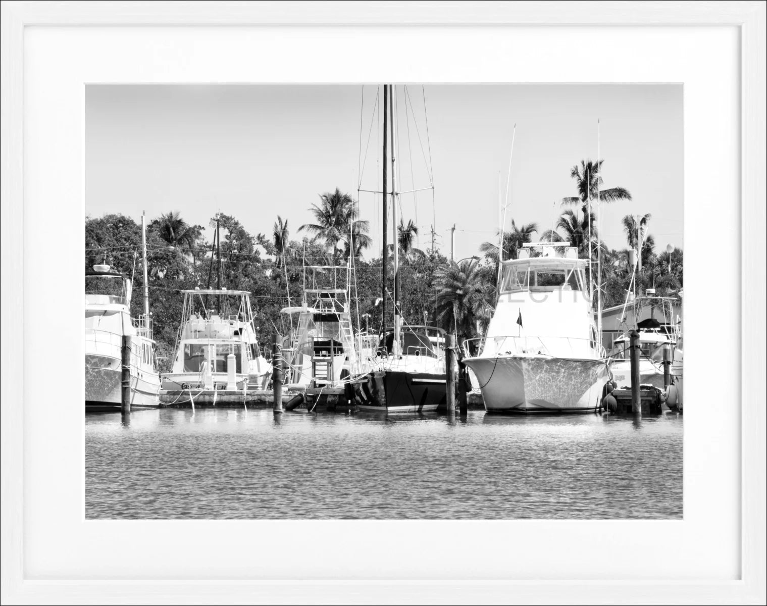Poster mit Rahmen Florida Key West ’Boat’ FL12 - Wandbilder